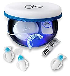 GLO Brilliant Complete Teeth Whitening System Kit With Led Light