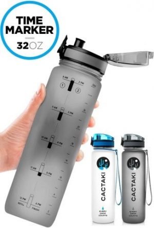 Water bottle with Time Marking