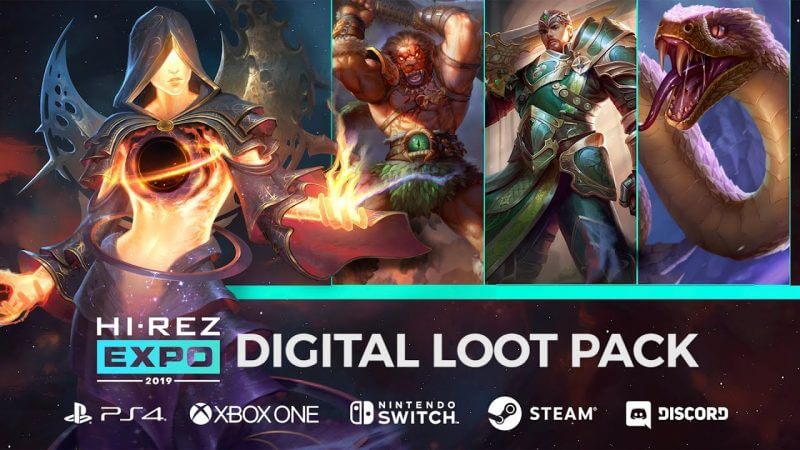 Digital Loot Packs from Hi-Rez Expos and SMITE World Championships