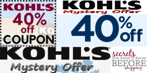 Kohl's Mystery Coupon Code