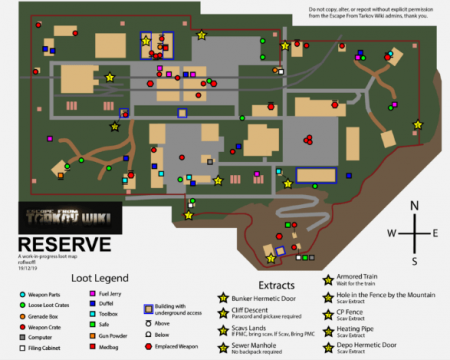 Escape From Tarkov Reserve Map Guide (May, 2024) UPDATED