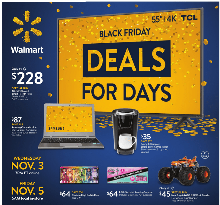 Walmart black friday sale 2024, Walmart's Black Friday ad is here