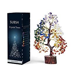 Seven Chakra Natural Gemstone Bonsai Money Tree