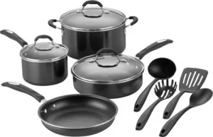 Cuisinart - 11-Piece Cookware Set - BlackSilver